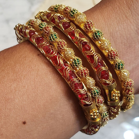 Coomi gold plated bangles/bracelets - Picture 4 of 14